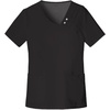 image:imageCherokee Luxe Women Scrubs Top Crossover VNeck PinTuck 1999Black
