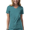 image:imageCherokee Womens Ww Core Stretch Jr Fit VNeck TopTeal Blue