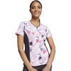 image:imageCherokee iFlex Women Scrubs Top VNeck CK698Loving Swirls