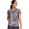 image:imageCherokee iFlex Women Scrubs Top VNeck Print CK732Dots So Retro