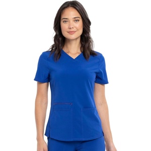 image:imageCherokee Allura VNeck Womens Scrub Tops Nurse Shirt with 3 PocketsGalaxy Blue