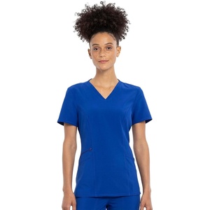 image:imageCherokee Allura Womens Medical Scrub Shirts V Neck Top with 3 PocketsGalaxy Blue