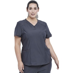 image:imageCherokee Form Women Scrubs Top VNeck CK723Pewter