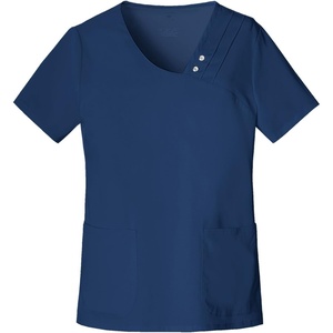 image:imageCherokee Luxe Women Scrubs Top Crossover VNeck PinTuck 1999Navy