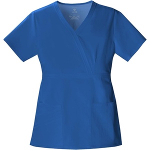 image:imageCherokee Luxe Women Scrubs Top Mock Wrap 1841Royal