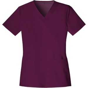 image:imageCherokee Luxe Women Scrubs Top VNeck 1845Wine