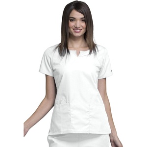 image:imageCherokee Women Scrubs Top Workwear Originals Round Neck 4824White