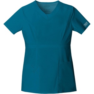 image:imageCherokee Womens Ww Core Stretch Jr Fit VNeck TopCaribbean Blue