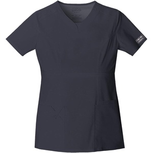 image:imageCherokee Womens Ww Core Stretch Jr Fit VNeck TopPewter