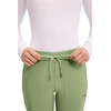 image:imageCherokee Form CK095 Womens Mid Rise Tapered Leg Drawstring PantBright Sage