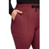 image:imageCherokee Form CK095 Womens Mid Rise Tapered Leg Drawstring PantCabernet