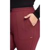 image:imageCherokee Form CK095 Womens Mid Rise Tapered Leg Drawstring PantCabernet