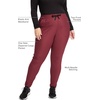 image:imageCherokee Form CK095 Womens Mid Rise Tapered Leg Drawstring PantCabernet