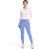 image:imageCherokee Form CK095 Womens Mid Rise Tapered Leg Drawstring PantCiel Blue