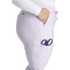 image:imageCherokee Form CK095 Womens Mid Rise Tapered Leg Drawstring PantLavender Haze