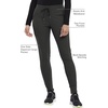 image:imageCherokee Form CK095 Womens Mid Rise Tapered Leg Drawstring PantOlive Branch