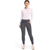 image:imageCherokee Form CK095 Womens Mid Rise Tapered Leg Drawstring PantPewter