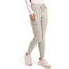 image:imageCherokee Form CK095 Womens Mid Rise Tapered Leg Drawstring PantSummer Sand