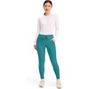 image:imageCherokee Form CK095 Womens Mid Rise Tapered Leg Drawstring PantTeal Blue