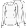image:imageCherokee Infinity Women Underscrubs Long Sleeve Knit Tee CK765Pewter  Black