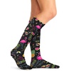 image:imageCherokee Knee High Compression Socks 815 mmHg Lightweight Printed Support Stockings 1 Pair COMFORTSUPPORTFlamingo Party