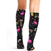 image:imageCherokee Knee High Compression Socks 815 mmHg Lightweight Printed Support Stockings 1 Pair COMFORTSUPPORTFlamingo Party