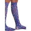 image:imageCherokee Knee High Compression Socks 815 mmHg Lightweight Printed Support Stockings 1 Pair COMFORTSUPPORTScrub Love