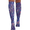 image:imageCherokee Knee High Compression Socks 815 mmHg Lightweight Printed Support Stockings 1 Pair COMFORTSUPPORTScrub Love