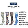 image:imageCherokee Knee High Compression Socks 815 mmHg Lightweight Printed Support Stockings 1 Pair COMFORTSUPPORTScrub Love