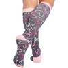 image:imageCherokee Printsupport Women 12 mmHg Support SocksSketch Hearts