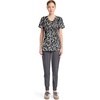 image:imageWomens Round Neck Print Top with Brush Away Blooms by InfinityBig Cat