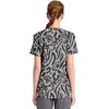image:imageWomens Round Neck Print Top with Brush Away Blooms by InfinityBig Cat