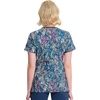 image:imageWomens Round Neck Print Top with Brush Away Blooms by InfinityColorful Distress
