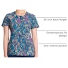 image:imageWomens Round Neck Print Top with Brush Away Blooms by InfinityColorful Distress