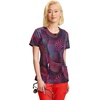 image:imageWomens Round Neck Print Top with Brush Away Blooms by InfinityDigital Wavelength