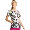 image:imageWomens Round Neck Print Top with Brush Away Blooms by InfinityInky Garden