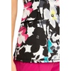 image:imageWomens Round Neck Print Top with Brush Away Blooms by InfinityInky Garden