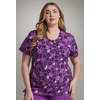 image:imageWomens Round Neck Print Top with Brush Away Blooms by InfinityLeopard Vibes