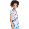 image:imageWomens Round Neck Print Top with Brush Away Blooms by InfinityPainted Prism