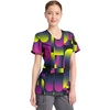 image:imageWomens Round Neck Print Top with Brush Away Blooms by InfinityPortal