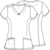 image:imageWomens Round Neck Print Top with Brush Away Blooms by InfinityTropic Texture