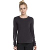 image:imageCherokee Infinity Women Underscrubs Long Sleeve Knit Tee CK765Pewter  Black