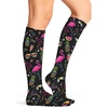 image:imageCherokee Knee High Compression Socks 815 mmHg Lightweight Printed Support Stockings 1 Pair COMFORTSUPPORTFlamingo Party
