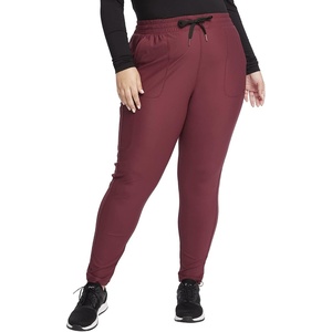 image:imageCherokee Form CK095 Womens Mid Rise Tapered Leg Drawstring PantCabernet