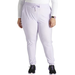 image:imageCherokee Form CK095 Womens Mid Rise Tapered Leg Drawstring PantLavender Haze