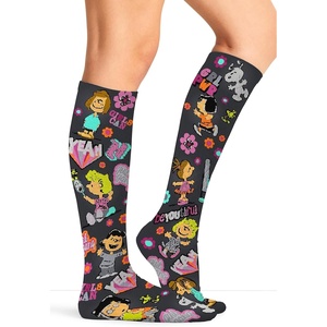 image:imageCherokee Knee High Compression Socks 815 mmHg Lightweight Printed Support Stockings 1 Pair COMFORTSUPPORTGirls Can