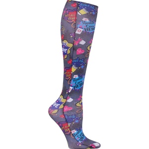 image:imageCherokee Knee High Compression Socks 815 mmHg Lightweight Printed Support Stockings 1 Pair COMFORTSUPPORTHealthcare Heroes