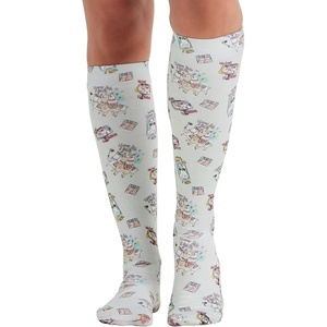 image:imageCherokee Knee High Compression Socks 815 mmHg Lightweight Printed Support Stockings 1 Pair COMFORTSUPPORTLlama Take a Selfie