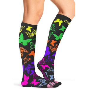 image:imageCherokee Printsupport Women 12 mmHg Support SocksAnti Social Butterflies