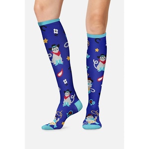 image:imageCherokee Printsupport Women 12 mmHg Support SocksCowboy Cats